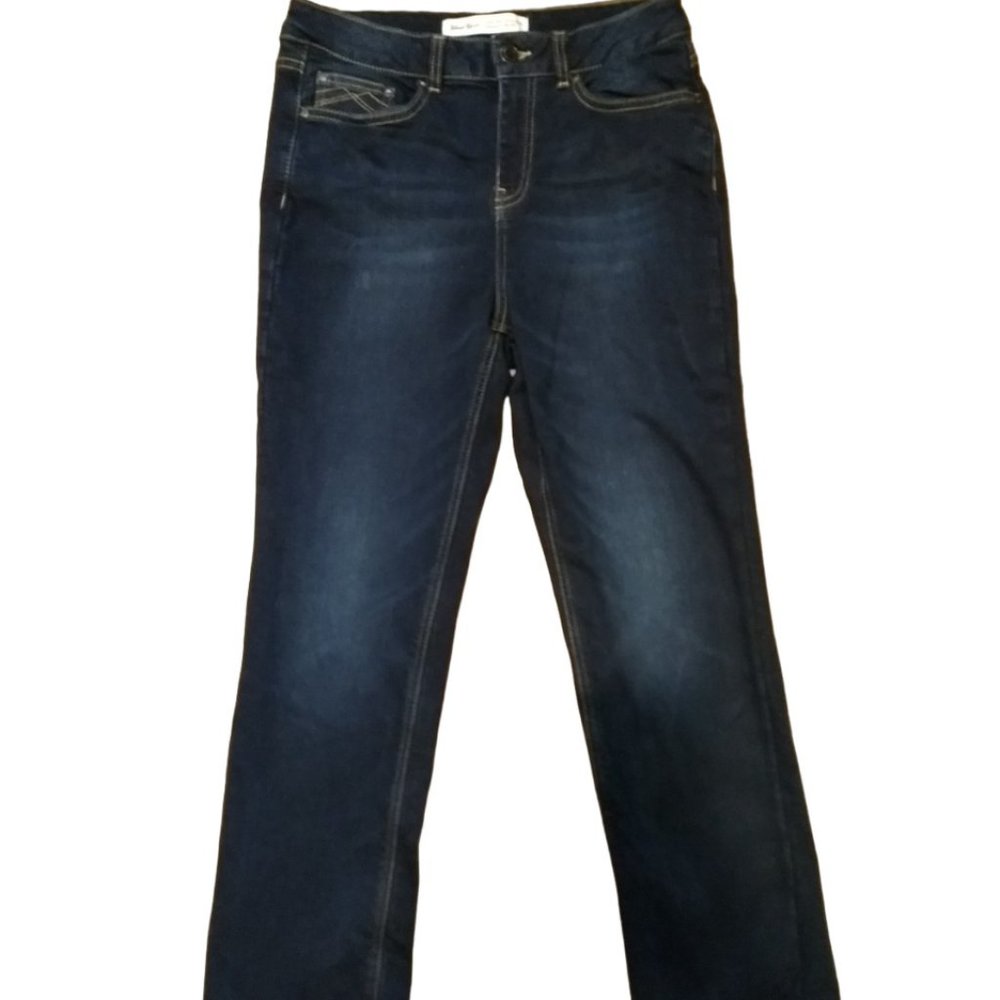 Wind River High Rise Thermal Straight Leg Jeans, Size 8x30